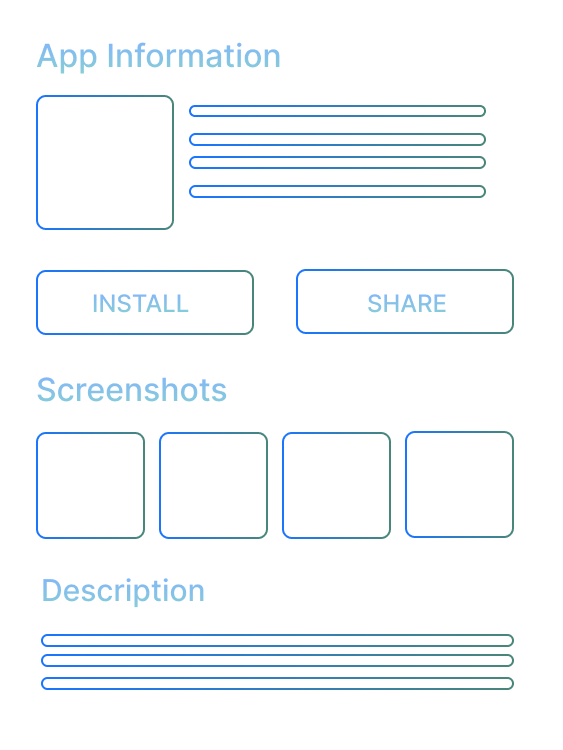 Our expertise, wireframe and design
